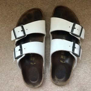 White Birkenstock sandal size 38/8